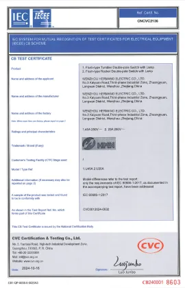 IEC certified light switch China manufacturer